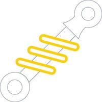 Shock Absorber Line Two Colour Icon Design vector