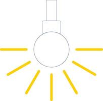 Headlight Line Two Colour Icon Design vector