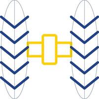 Wheel Alignment Line Two Colour Icon Design vector