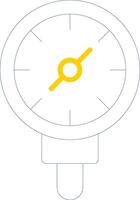 Pressure Gauge Line Two Colour Icon Design vector