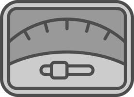 Dial Line Filled Greyscale Icon Design vector