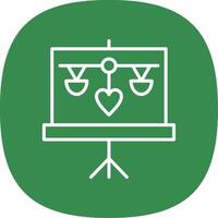 Training Line Curve Icon Design vector