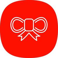 Bow Line Curve Icon Design vector