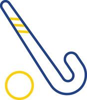 Hockey Line Two Colour Icon Design vector