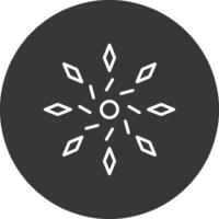 Firework Line Inverted Icon Design vector