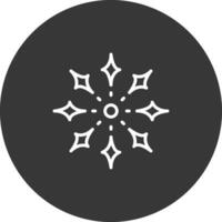 Firework Line Inverted Icon Design vector