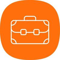 Bag Line Curve Icon Design vector