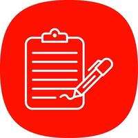 Check List Line Curve Icon Design vector