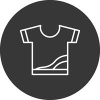 Shirt Line Inverted Icon Design vector