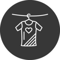 Clothes Line Inverted Icon Design vector