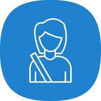 Passenger Line Curve Icon Design vector