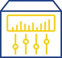 Sound Mixer Line Two Colour Icon Design vector