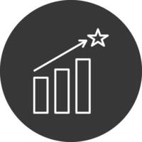 Rate Line Inverted Icon Design vector