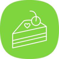 Pastry Line Curve Icon Design vector