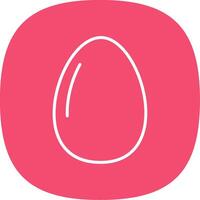 Egg Line Curve Icon Design vector