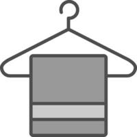 Hanger Line Filled Greyscale Icon Design vector