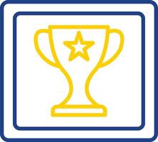 Frame Line Two Colour Icon Design vector