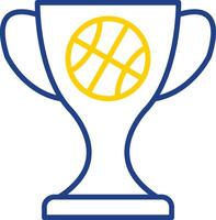 Basketball Line Two Colour Icon Design vector