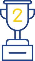 Cup Line Two Colour Icon Design vector