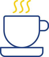 Cup Line Two Colour Icon Design vector