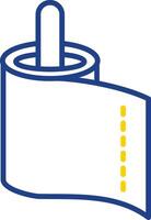 Paper Towel Line Two Colour Icon Design vector