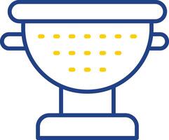 Sieve Line Two Colour Icon Design vector