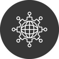 Networking Line Inverted Icon Design vector