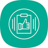 Competence Line Curve Icon Design vector