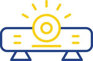 Projector Line Two Colour Icon Design vector