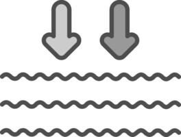 flechas línea lleno escala de grises icono diseño vector