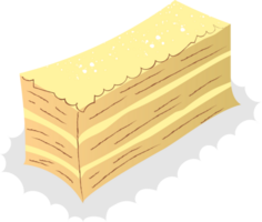 mille feuilles dessert sucré nourriture png