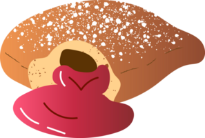 Donut dessert pour sucré petit déjeuner png