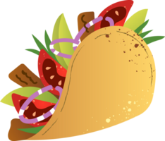 Tacos with beef fast food png