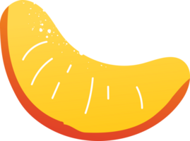 Stück Pfirsich frisch organisch Obst png