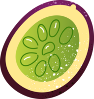 stuk passie fruit vers fruit png