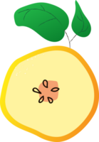 pedazo membrillo Fresco orgánico Fruta png