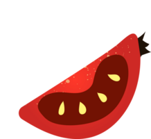 Piece tomato organic fresh vegetables png