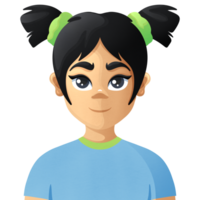 Girl icon or avatar for the social network png