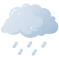 nuage avec pluie pour temps prévision et prédiction précipitation associé avec début de l'automne png