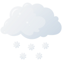 nuage avec neige pour temps prévision et prédiction précipitation associé avec début hiver png