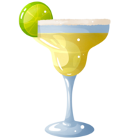 margarita cóctel en vaso png