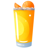 Classic screwdriver cocktail in glass png