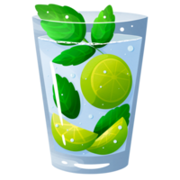 klassiek mojito cocktail in glas png