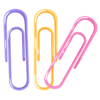 kleurrijk paperclips voor documenten png