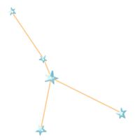 Stars constellation in open universe png