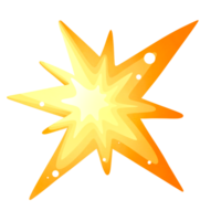 Bright yellow star in outer space png