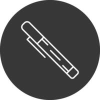 Pen Line Inverted Icon Design vector