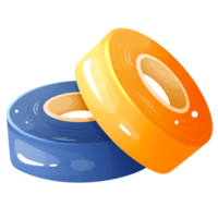 Colorful scotch tapes for office work png