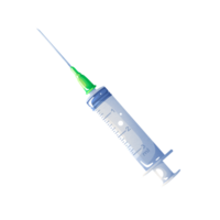 Syringe with fluid for injection png