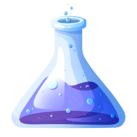 Chemical flask with substance png